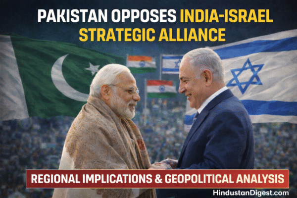 Pakistan Raises Concerns Over Growing India–Israel Strategic Alliance After PM Modi’s Jerusalem Outreach.
