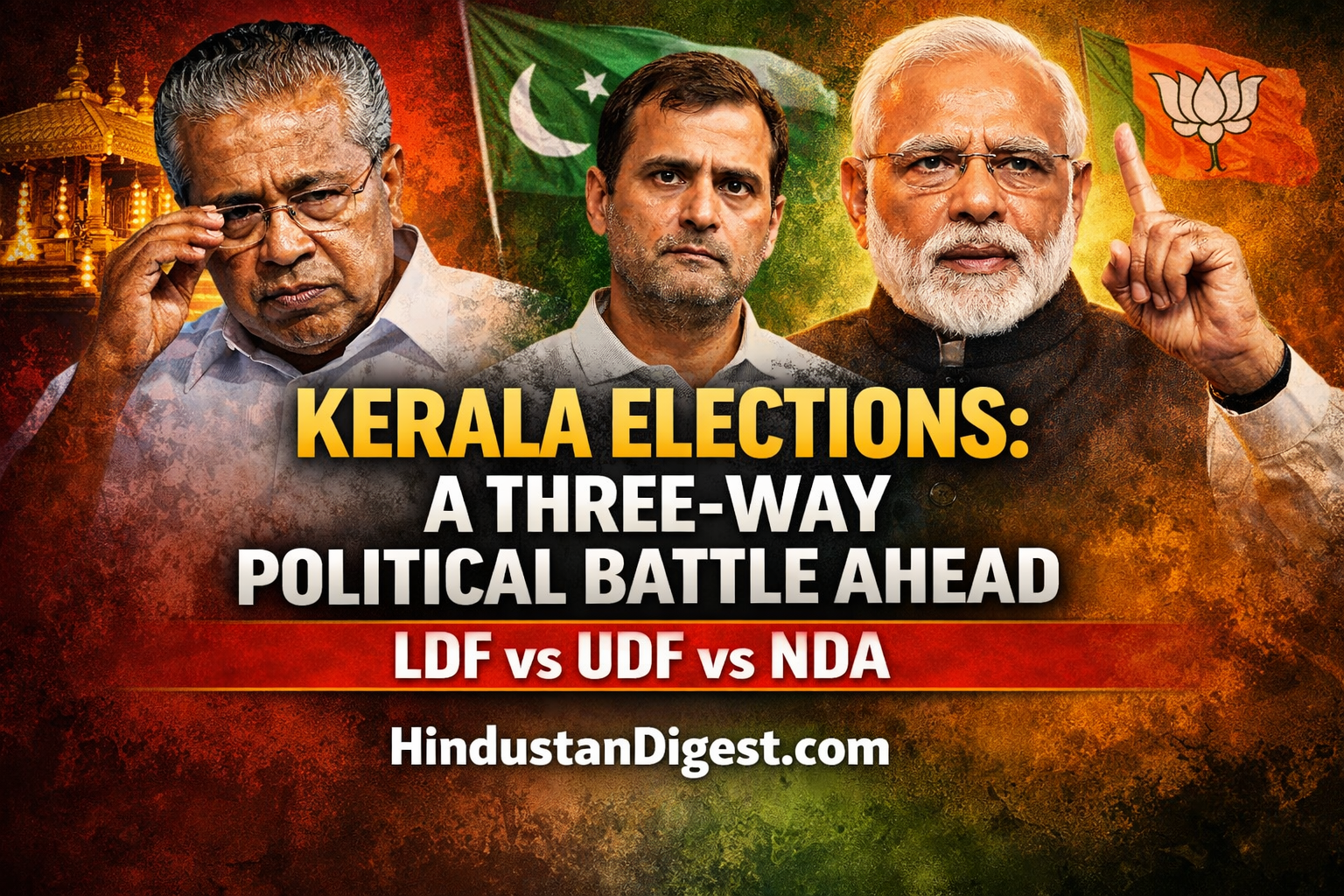 Kerala Politics Before the Next Assembly Election: LDF Governance Questions, UDF Alliance Dynamics, and BJP’s Expanding Footprint.