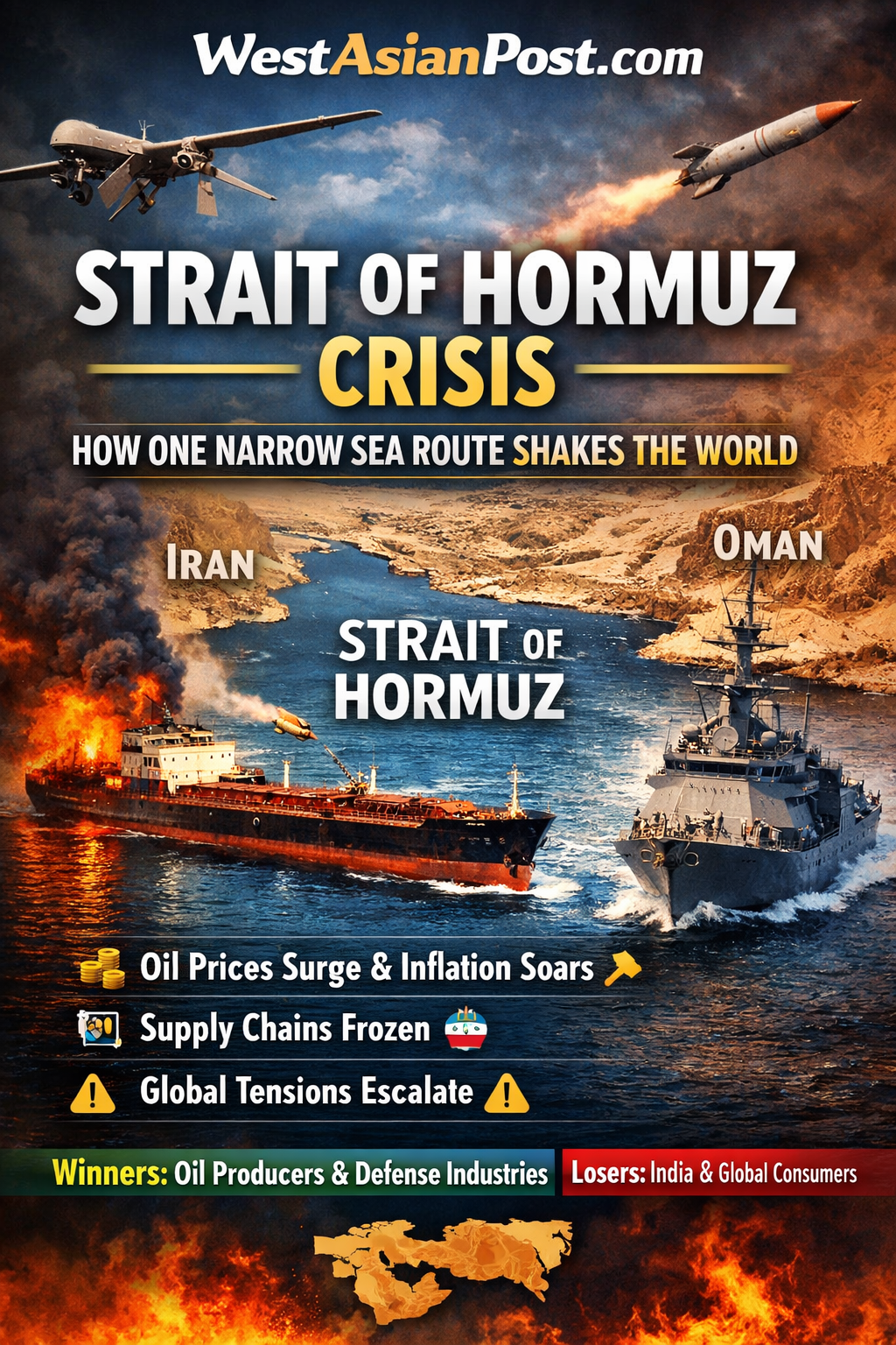 Strait of Hormuz Crisis: How One Narrow Sea Route Is Reshaping Global Power, Oil Markets & Economic Stability.