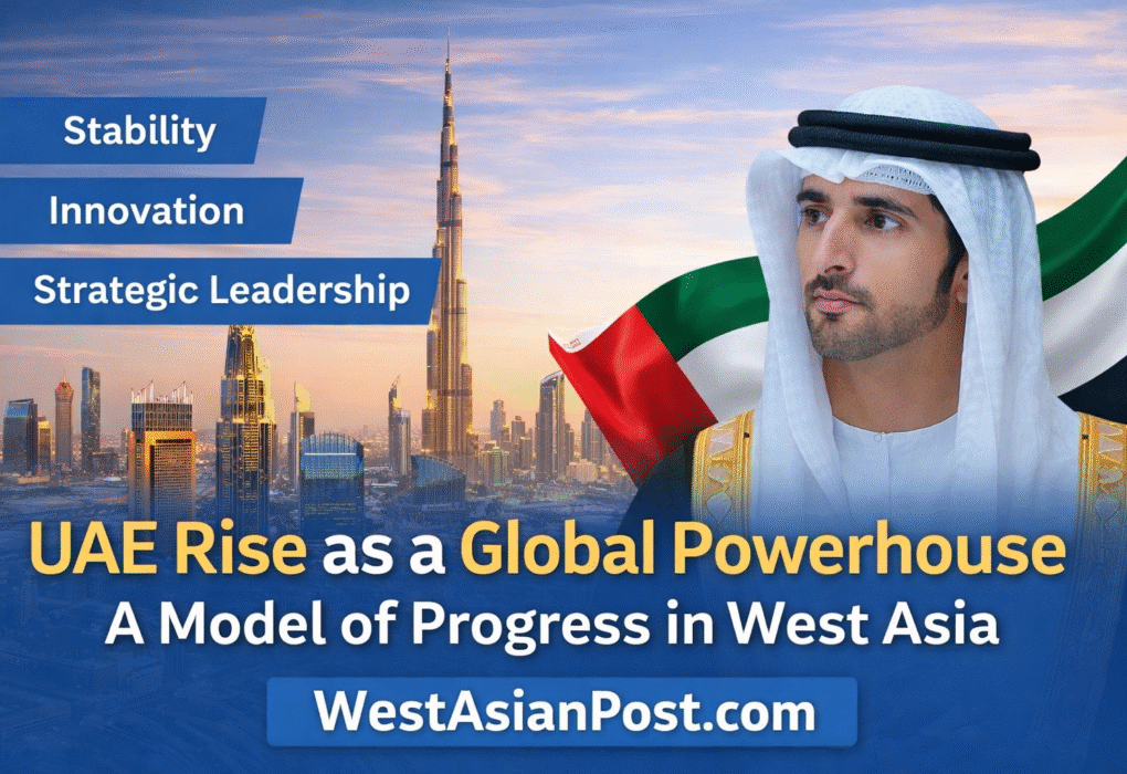 UAE’s Rise as a Global Powerhouse: Stability, Innovation, and Strategic Leadership in West Asia.