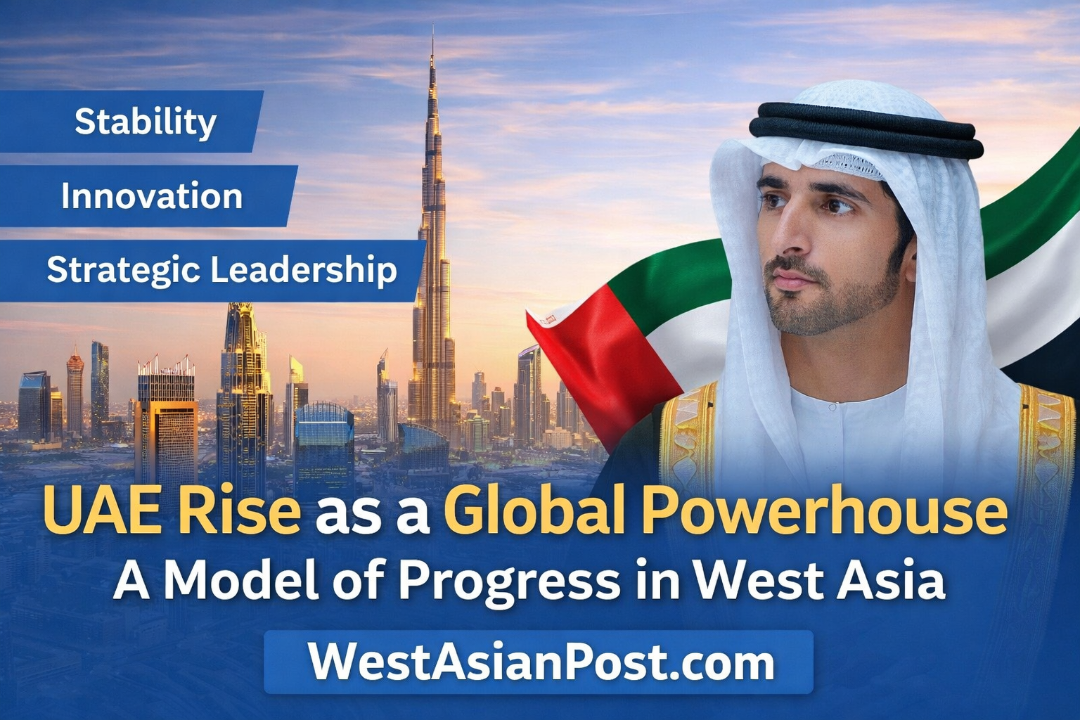 UAE’s Rise as a Global Powerhouse: Stability, Innovation, and Strategic Leadership in West Asia.