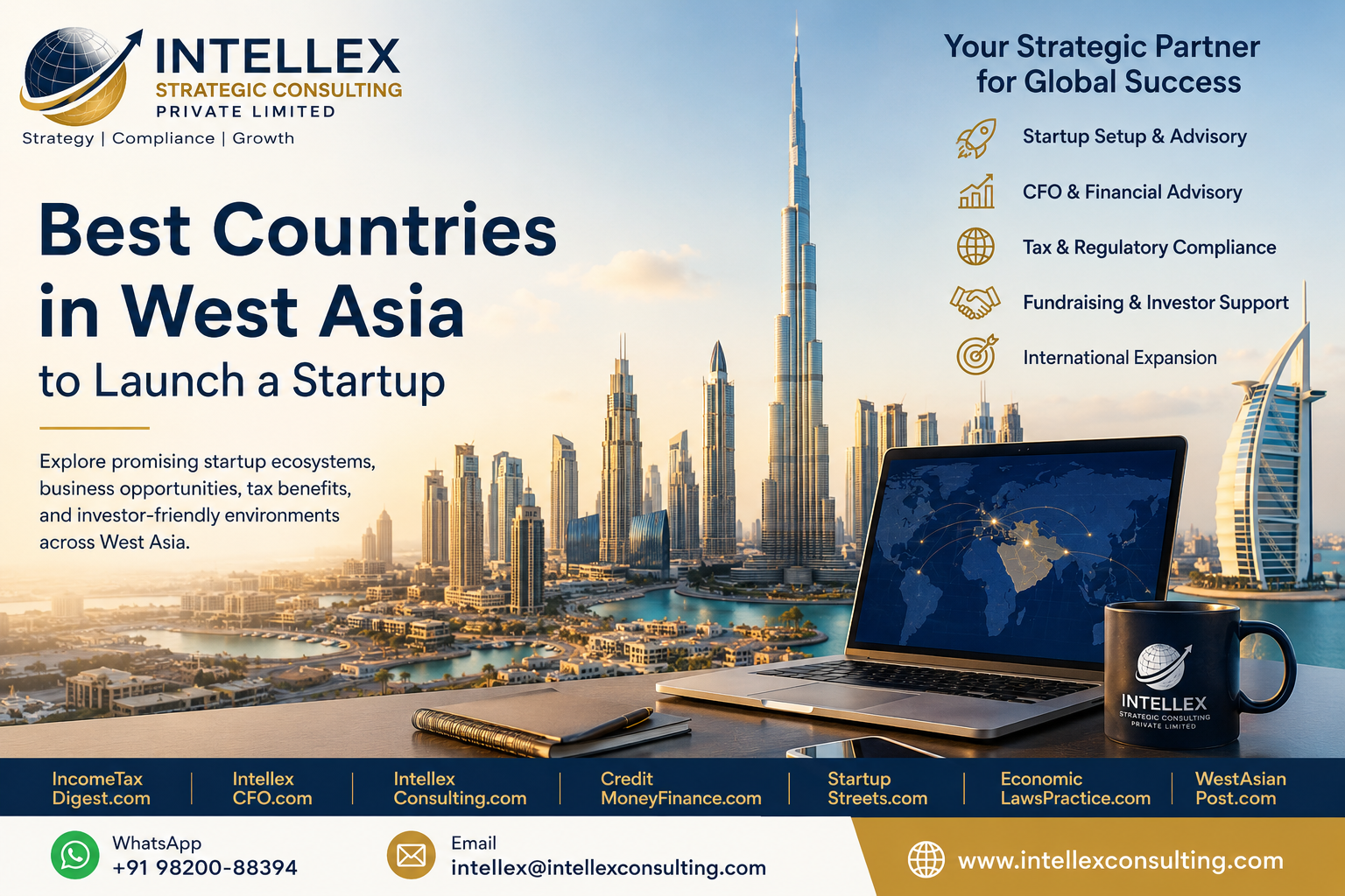 Best Countries in West Asia to Launch a Startup in 2026: A Strategic Guide for Entrepreneurs and Investors.