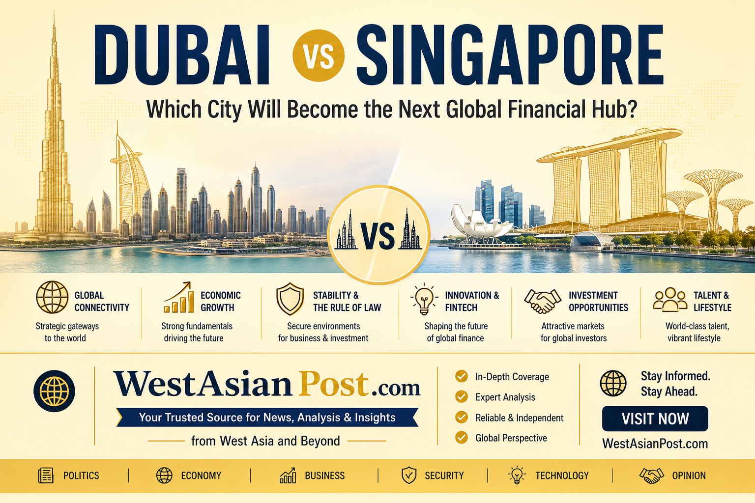 Dubai vs Singapore: Which City Will Become the Next Global Financial Hub?