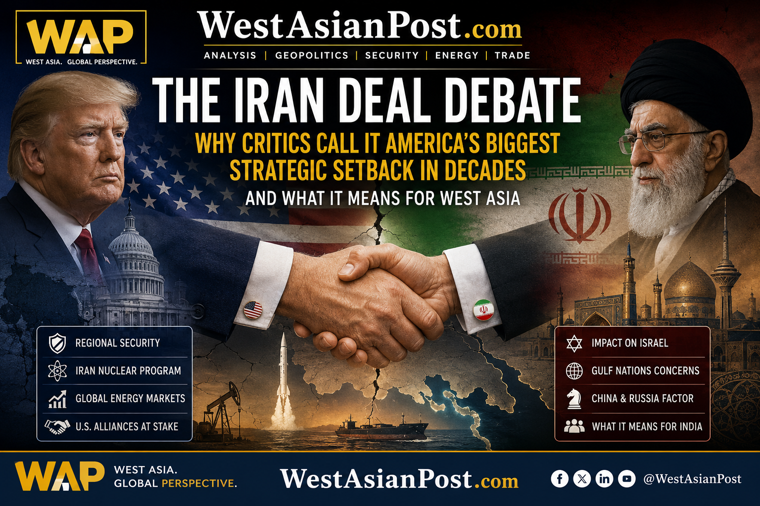 The Iran Deal Debate: Why Critics Call It America’s Biggest Strategic Setback in Decades and What It Means for West Asia.