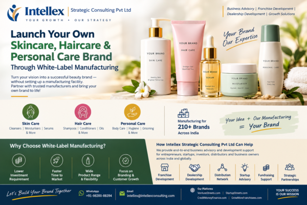 Launch Your Own Skincare, Haircare & Personal Care Brand Through White-Label Manufacturing.